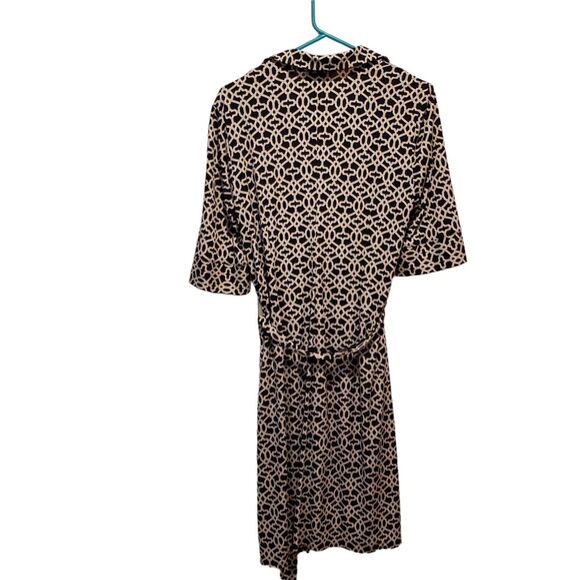 Laundry by Shelli Segal Button Down Bust Ruched Fitted Dress with Belt Size 14 - Picture 7 of 9